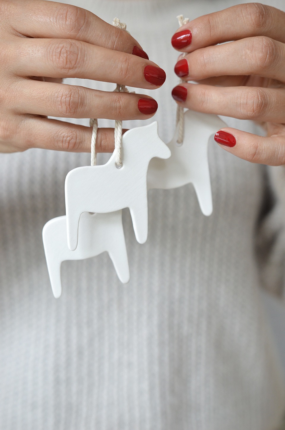 clay dala horse ornament product photo